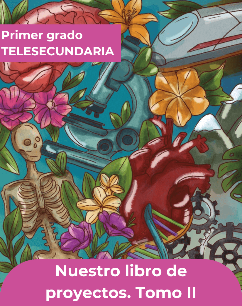 Ficha técnica Nuestro libro de proyectos tomo dos de primer grado de telesecundaria.