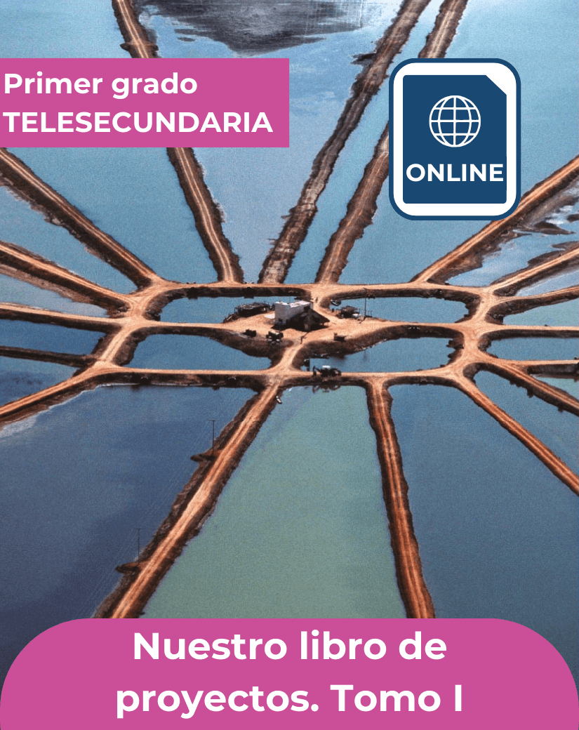 Nuestro libro de proyectos tomo uno de primer grado de telesecundaria en formato digital para leer en línea.