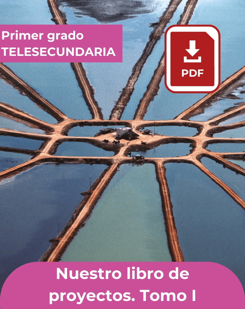 Nuestro libro de proyectos tomo uno de primer grado de telesecundaria en formato PDF para descargar.