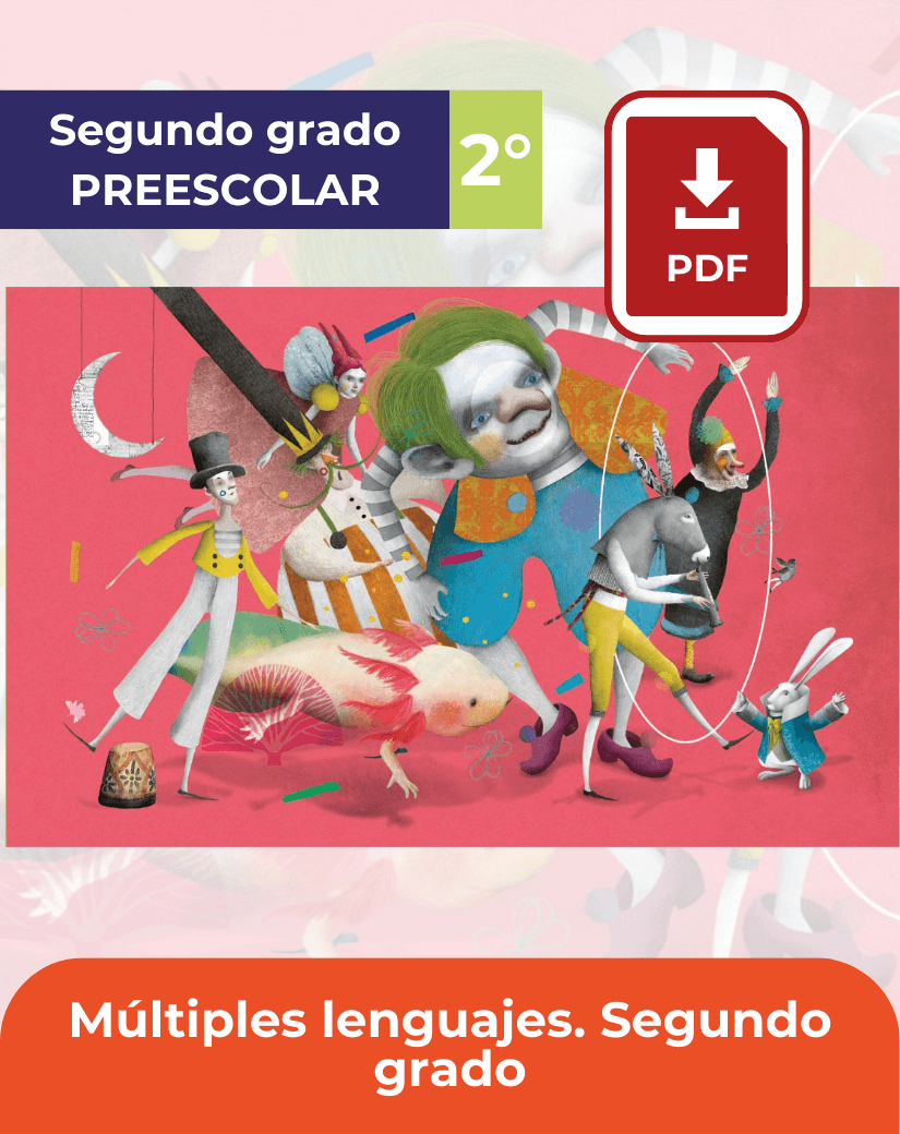 descargar libro múltiples lenguajes para segundo grado de preescolar en PDF