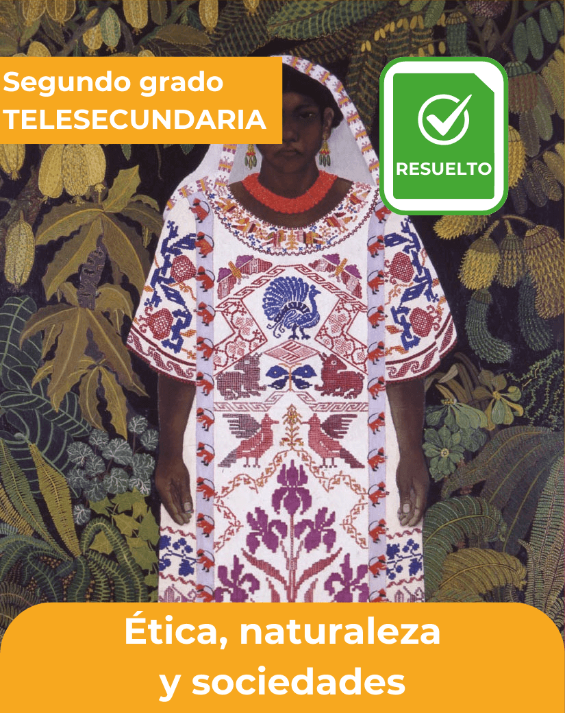 libro contestado ética, naturaleza y sociedades segundo grado de telesecundaria