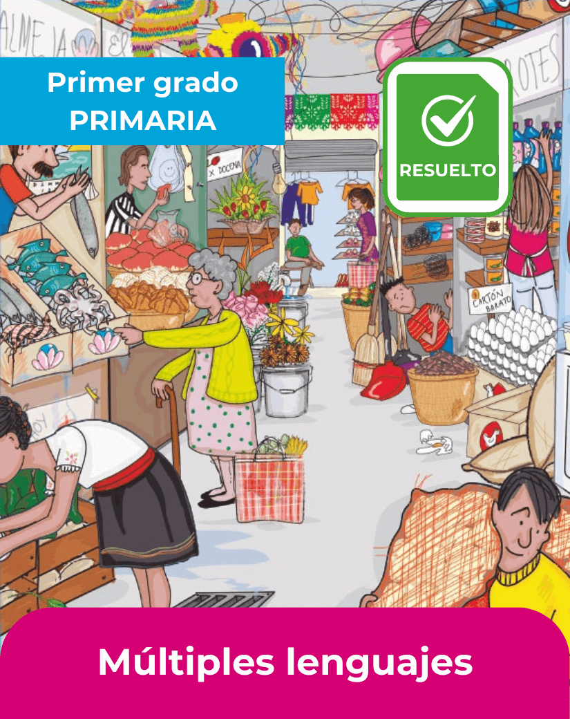 libro contestado múltiples lenguajes primer grado de primaria