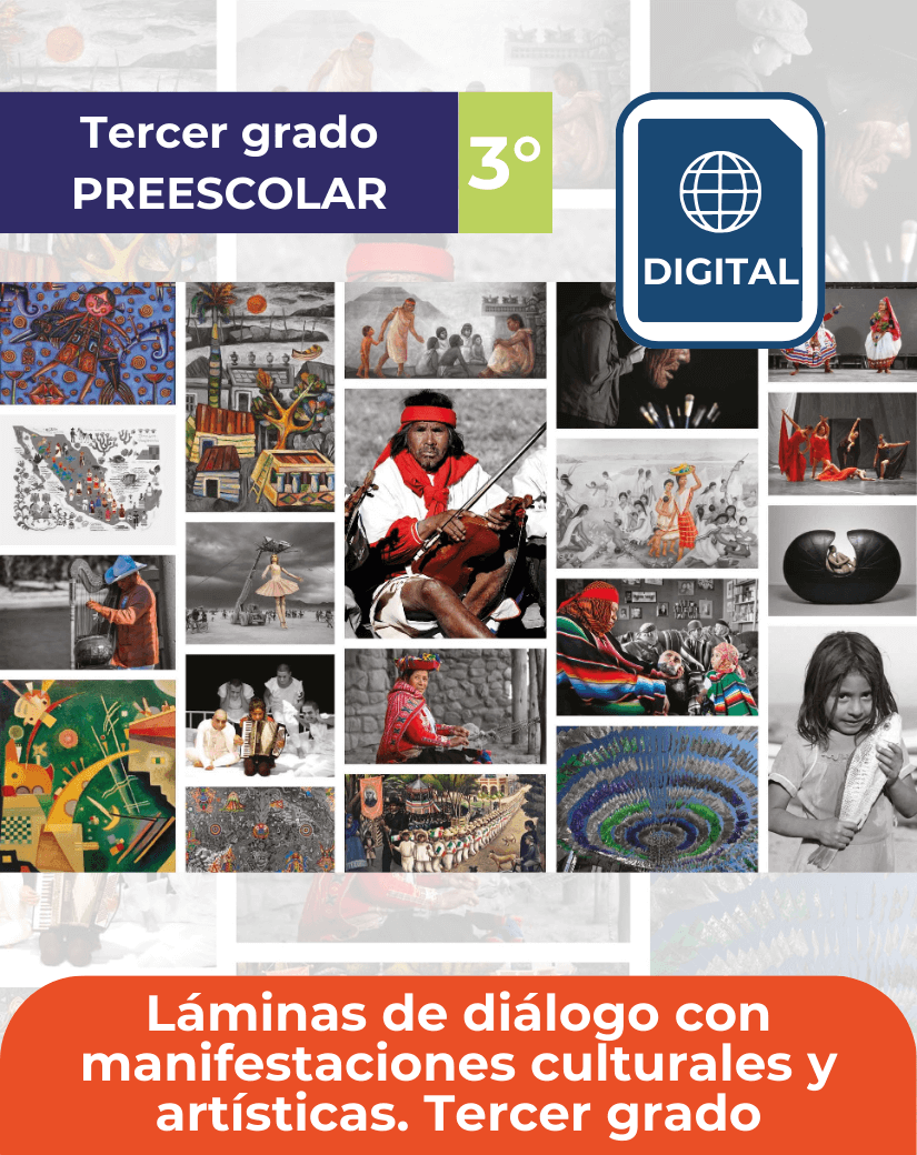 libro digital láminas de diálogo con manifestaciones culturales y artísticas tercer grado de preescolar