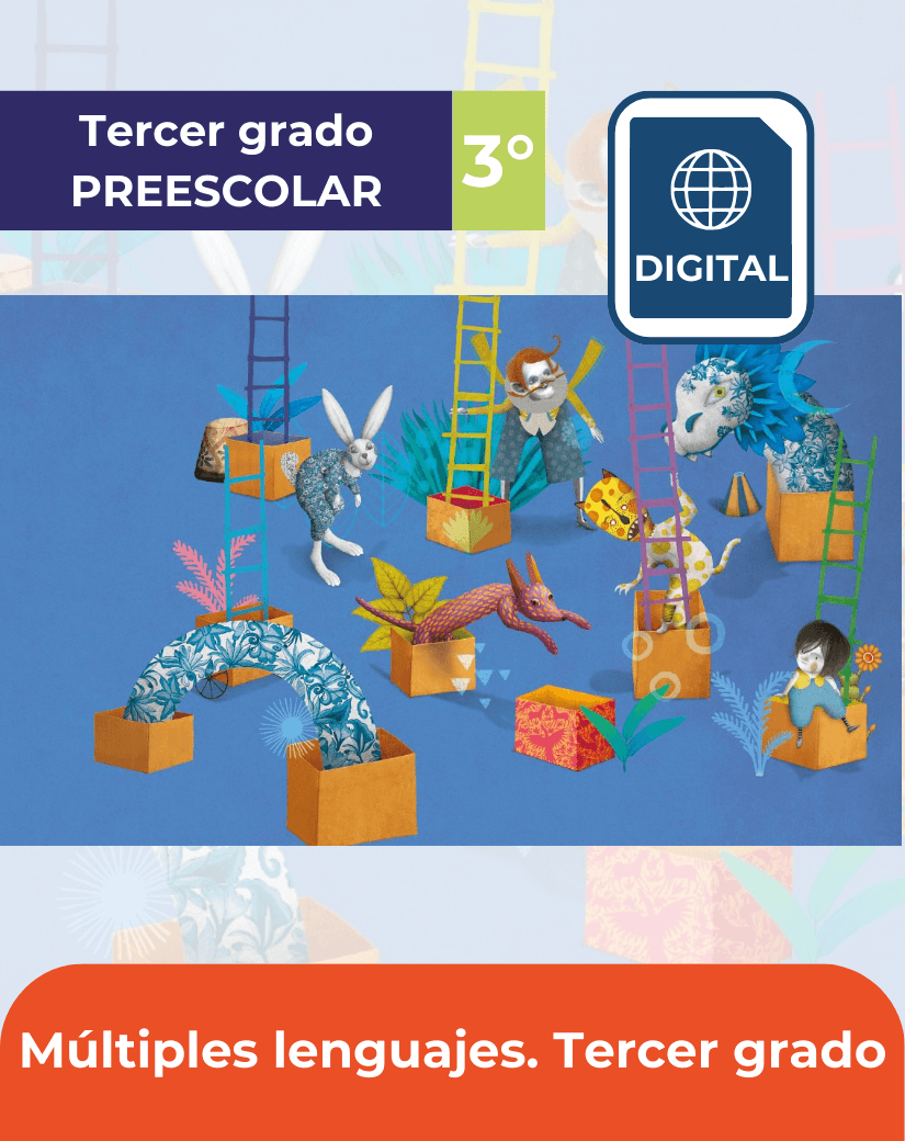 libro digital Múltiples lenguajes para tercer grado de preescolar