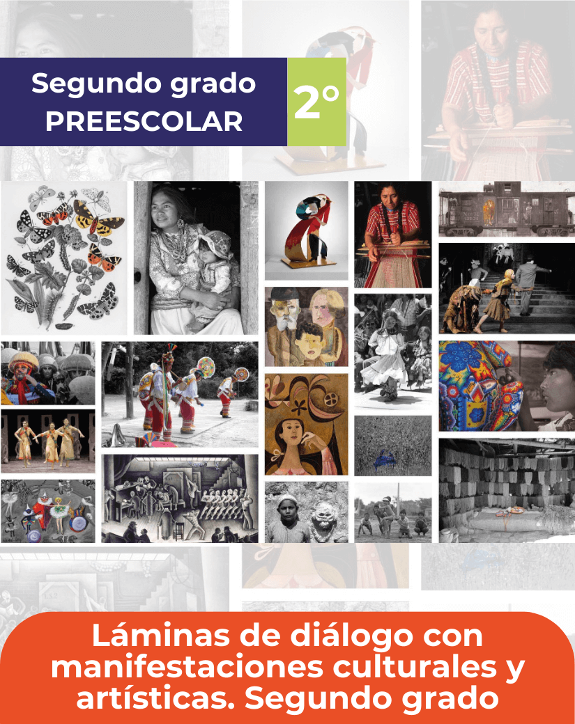 libro Láminas de diálogo con manifestaciones culturales y artísticas para segundo grado