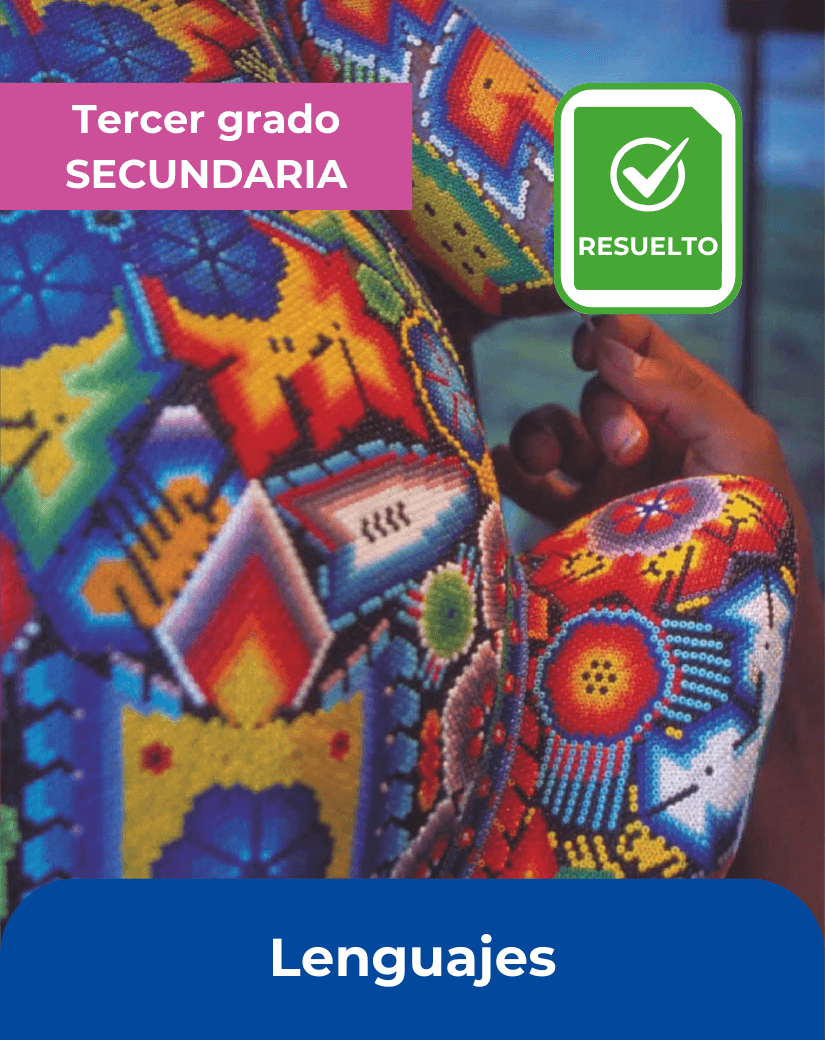 libro resuelto Lenguajes tercer grado de secundaria