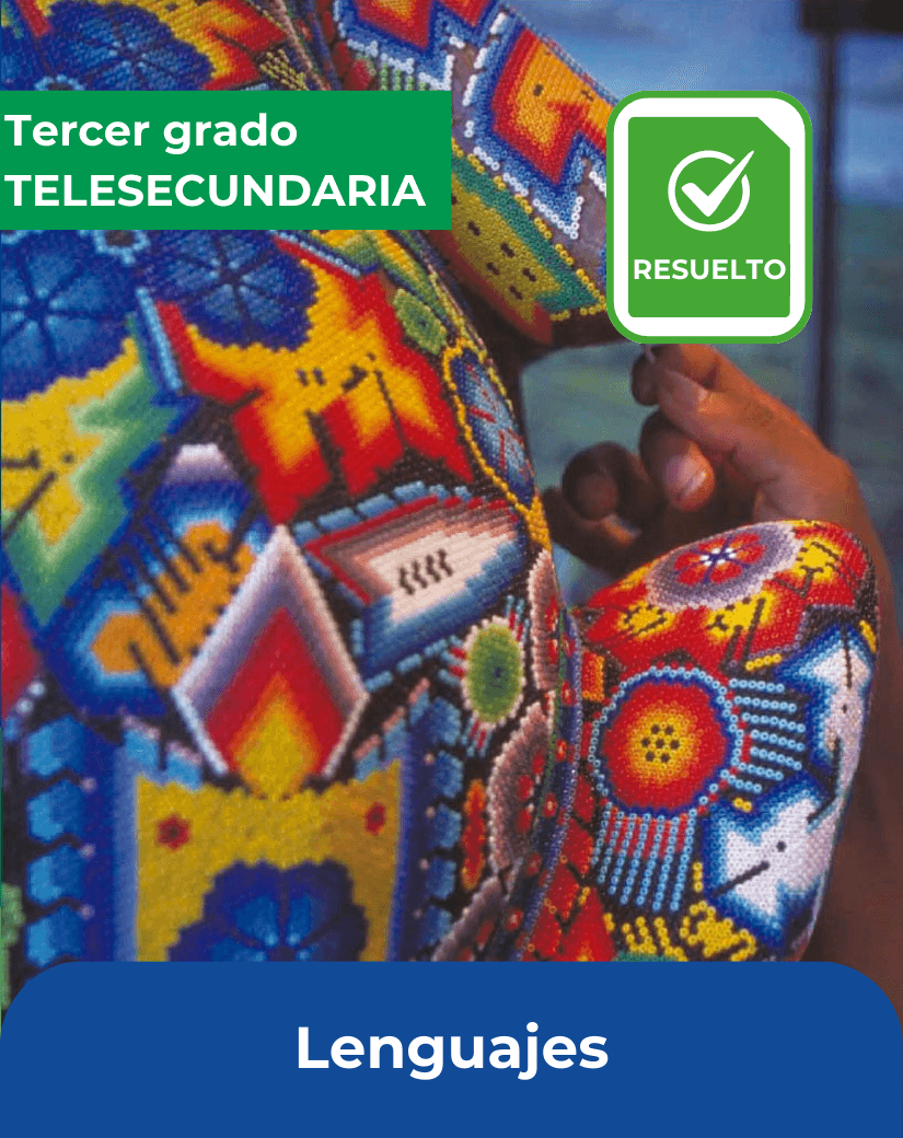 libro resuelto Lenguajes tercer grado de telesecundaria