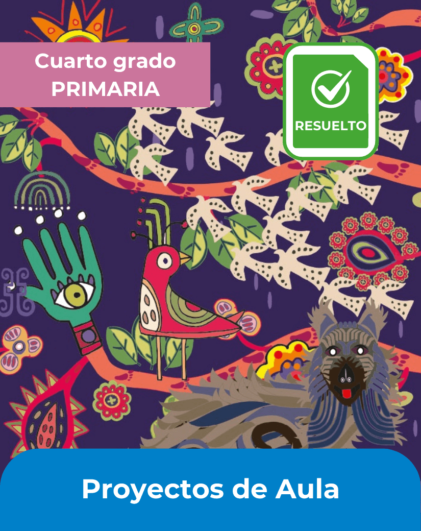 libro resuelto Proyectos de aula cuarto grado de primaria