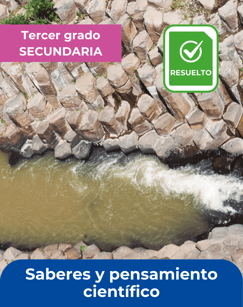 libro resuelto Saberes y pensamiento científico tercer grado de secundaria