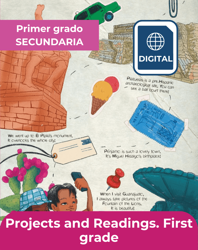 libro digital de inglés Projects and readings primer grado de secundaria