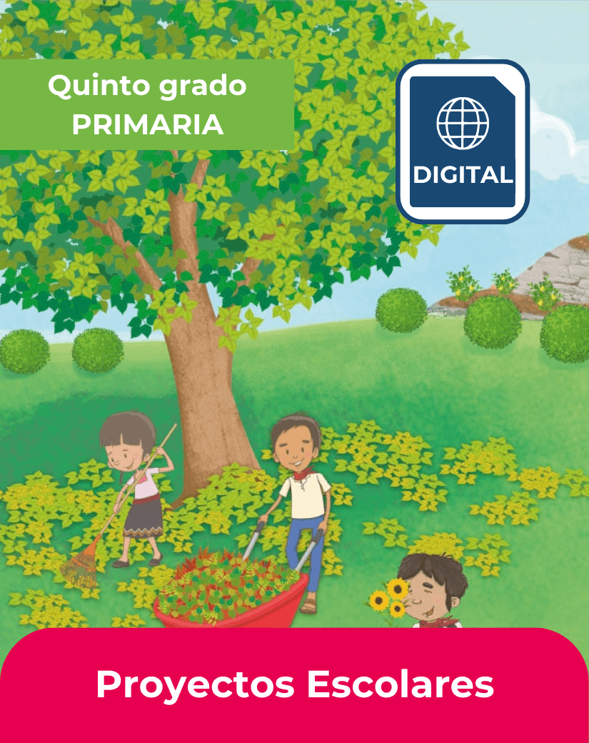 libro digital proyectos escolares quinto grado