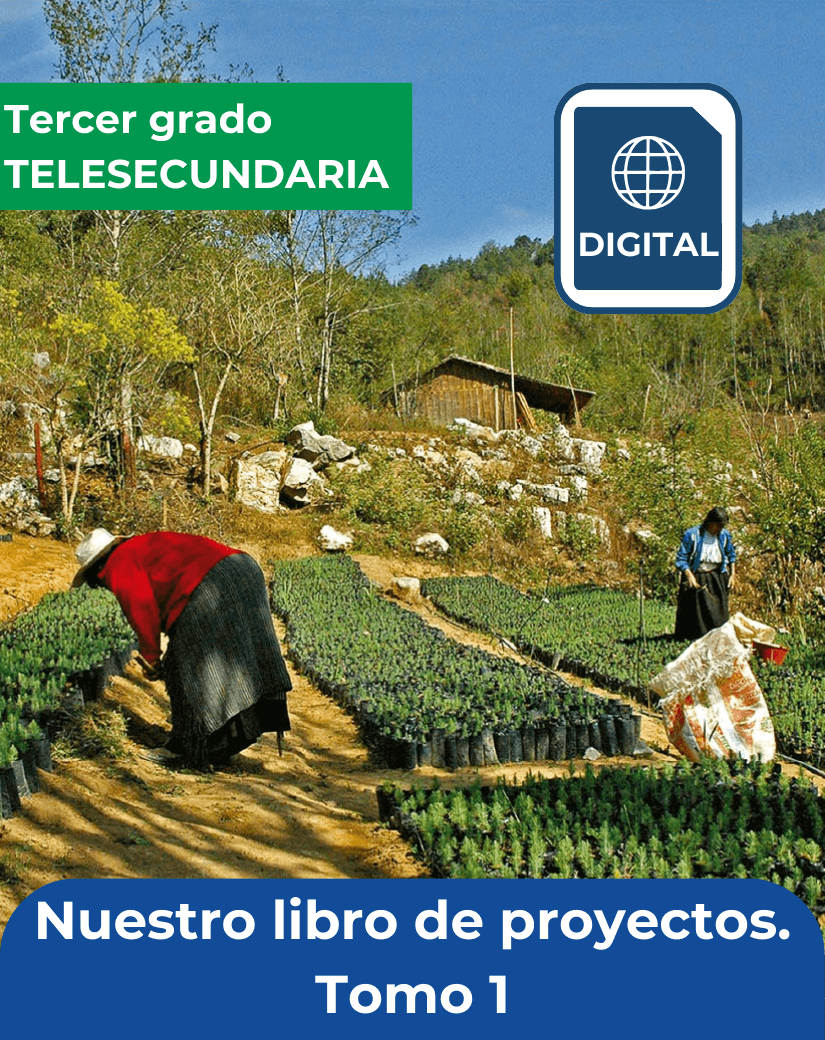 versión digital de Nuestro libro de proyectos tomo 1 tercer grado de telesecundaria